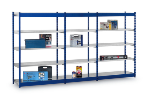 hofe Steckregal, Höhe x Breite x Tiefe 2500 x 1025 x 400 mm, 6 Böden