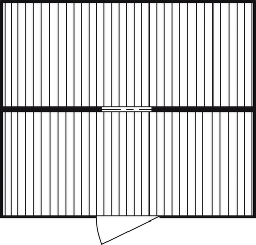 Säbu Verzinkter Materialcontainer FLADAFI® mit 2 Modulen