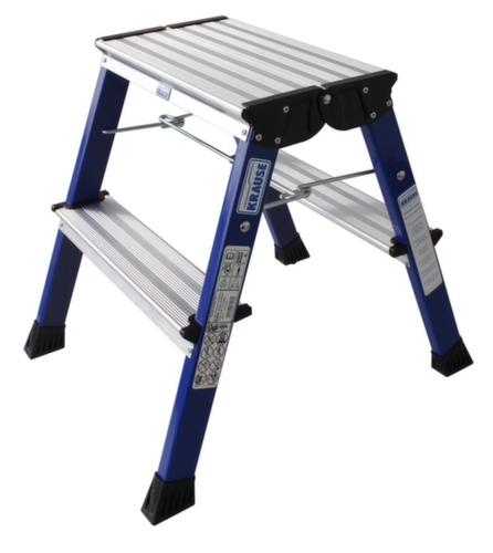 Krause Rollklapptritt MontoÂź RollyÂź, Aluminium, blau