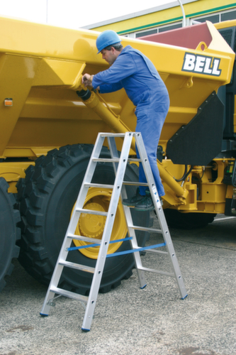 Krause Stehleiter STABILO® Professional, 2 x 7 Riffelblechstufe(n)