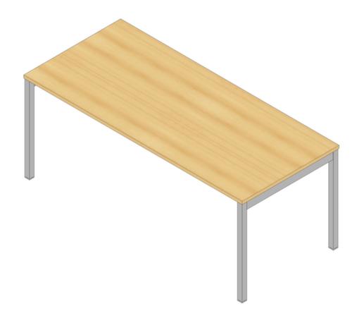 Quadrifoglio Schreibtisch Practika mit 4-Fußgestell