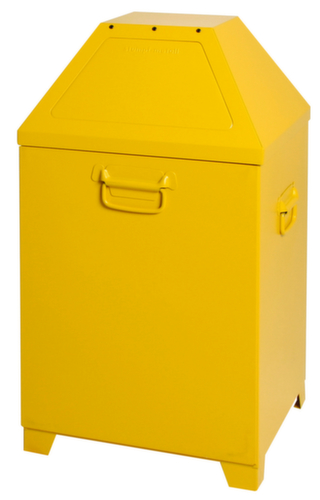 stumpf WertstoffbehÀlter ABF Mod. 1 selbstlöschend, 95 l, RAL1003 Signalgelb, Deckel RAL1003 Signalgelb