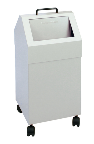 stumpf Feuerhemmender WertstoffbehÀlter, 45 l, RAL7035 Lichtgrau, Deckel RAL7035 Lichtgrau