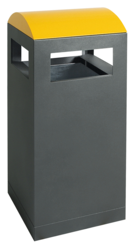 AbfallbehÀlter mit farbiger Haube, 40 l, RAL7016 Anthrazitgrau