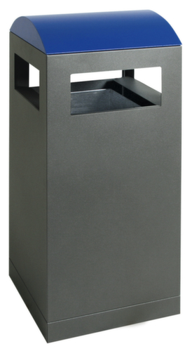 Abfallbehälter mit farbiger Haube, 40 l, RAL7016 Anthrazitgrau