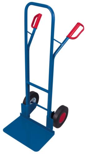 VARIOfit Kistenkarre mit extra großer Schaufel, Traglast 250 kg, Vollgummi-Bereifung