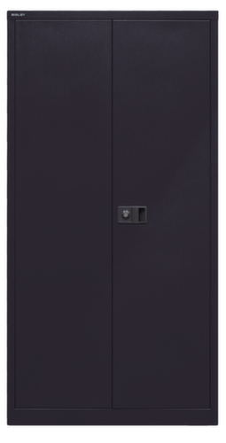 Bisley Aktenschrank, 4 Ordnerhöhen, schwarz/schwarz