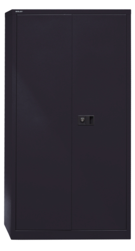 Bisley Aktenschrank, 4 Ordnerhöhen, schwarz/schwarz