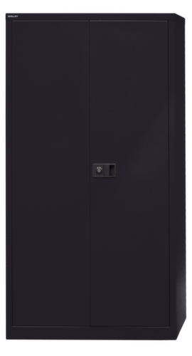 Bisley Aktenschrank, 4 Ordnerhöhen, schwarz/schwarz