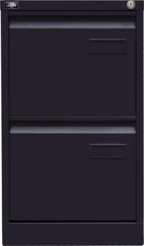 Bisley Hängeregistraturschrank Light, 2 Auszüge, schwarz/schwarz