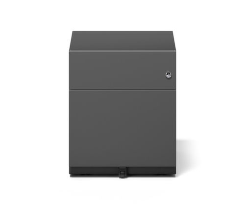 Bisley Rollcontainer Note mit HR-Auszug, 1 Schublade(n), schwarz/schwarz