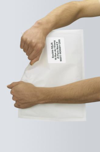 Weiße Luftpolster-Versandtasche