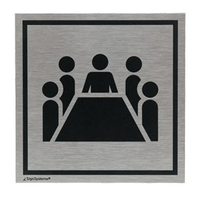 Eckiges Türschild Tello, "Besprechungsraum"