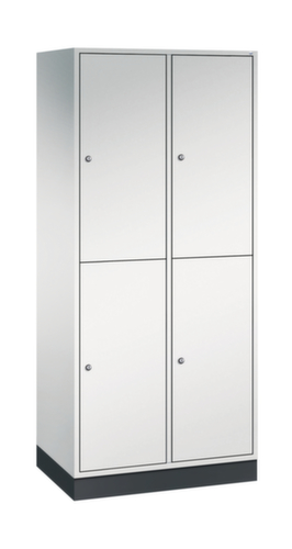 C+P Doppelstöckiger Großraum-Garderobenschrank Intro, Abteilbreite 360 mm