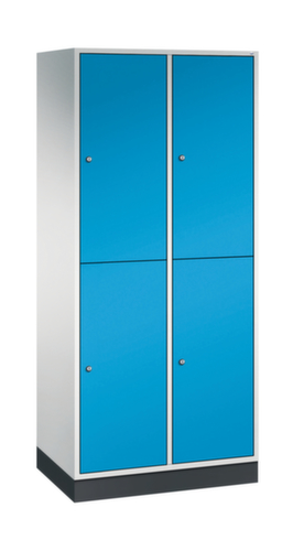 C+P Doppelstöckiger Großraum-Garderobenschrank Intro, Abteilbreite 360 mm