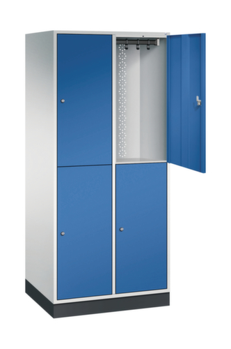 C+P Doppelstöckiger Großraum-Garderobenschrank Intro, Abteilbreite 360 mm