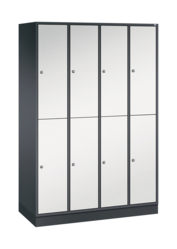C+P Doppelstöckiger Garderobenschrank Intro, Abteilbreite 260 mm