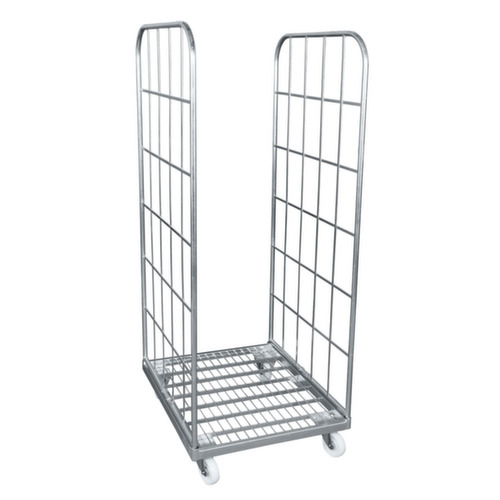 Rollbehälter mit Stahl-Plattform, Traglast 500 kg, Länge x Breite 800 x 710 mm