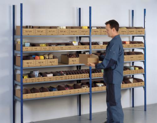 Karton-Regalkasten, Tiefe 301 mm, braun