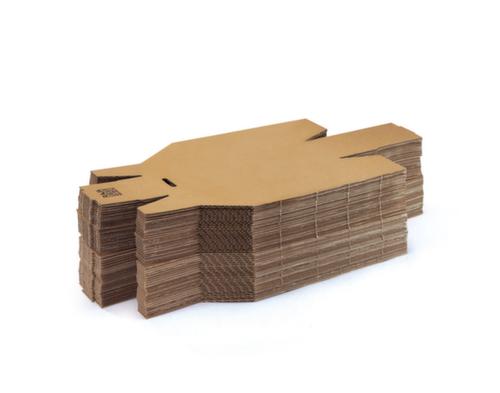 Karton-Regalkasten, Tiefe 301 mm, braun