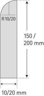 Moravia Schrammschutz MORION, Höhe x Länge 200 x 2060 mm