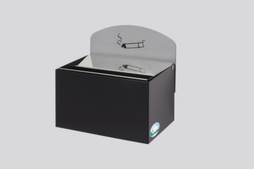 Wandascher mit Rückwandschild, anthrazit