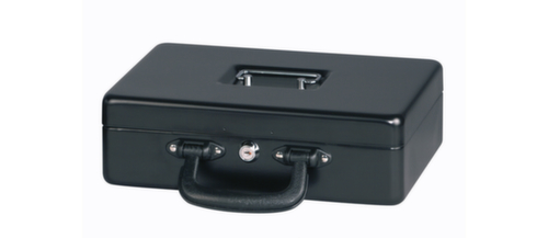 MAUL Geldkassette, 4 ScheinfĂ€cher, 8 MĂŒnzfĂ€cher, Zylinderschloss