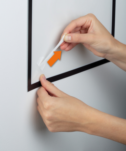 Durable Magnetrahmen DURAFRAMEÂź WALLPAPER, DIN A4, RĂŒckseite selbstklebend