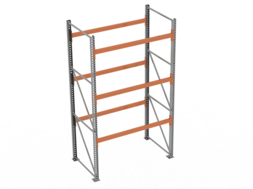 META Palettenregal MULTIPAL für 8 Paletten, 1995 mm breit, 4 Lagerebenen