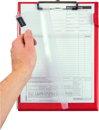 EICHNER Klemmbrett Easy Open mit Schutzfolie, rot