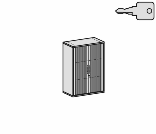 Gera Querrollladenschrank Pro, 3 Ordnerhöhen
