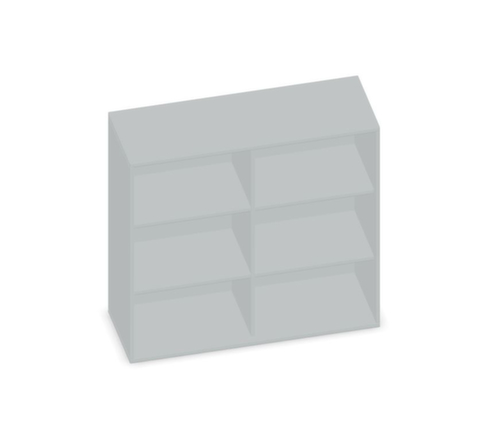 Gera Büroregal Pro mit Rückwand, Breite 1200 mm, 3 OH