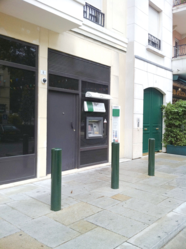 PROCITY Prallschutzpoller, Höhe 1238 mm, Zum Einbetonieren