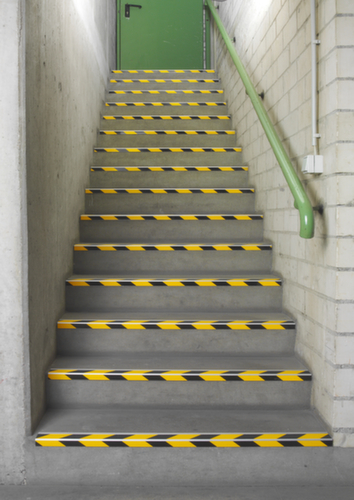 Antirutsch-Stufenprofil CleanGrip, gelb/schwarz