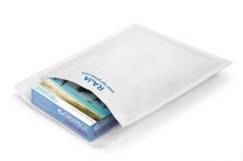 Weiße Luftpolster-Versandtasche