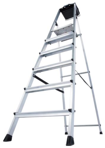 Krause Stufenstehleiter Monto® Secury® mit Antirutschauflagen, 6 rutschhemmend profilierte Stufen