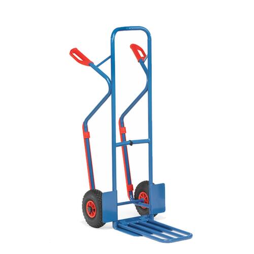 fetra Paketkarre mit Klappschaufel, Traglast 300 kg, Luft-Bereifung