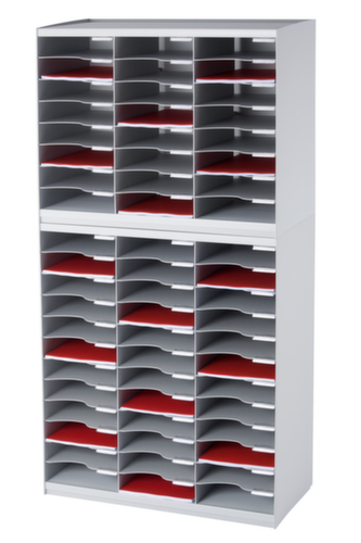 Paperflow Stapelbare Sortierstation, Höhe x Breite x Tiefe 548 x 674 x 308 mm