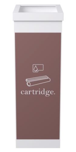 Paperflow Wertstoffsammler aus Polystyrol, 60 l, braun/weiĂ