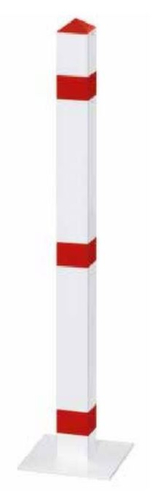 Sperrpfosten mit spitzem Kopf, Höhe 900 mm, zum Aufdübeln