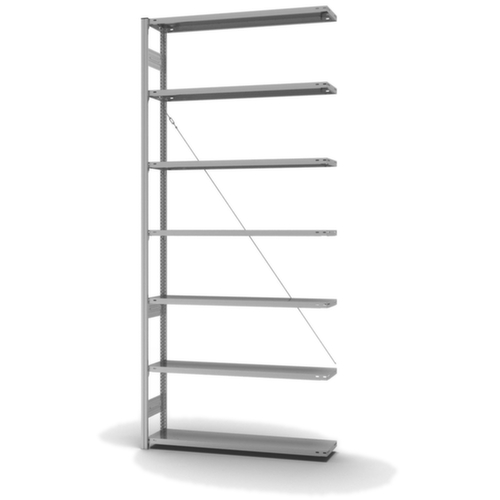 hofe System-Steckregal in mittelschwerer Bauart, Höhe x Breite x Tiefe 3000 x 1310 x 335 mm, 7 Böden