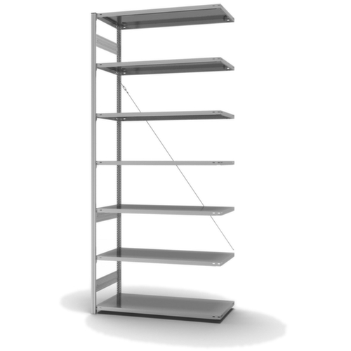 hofe System-Steckregal in mittelschwerer Bauart, Höhe x Breite x Tiefe 3000 x 1310 x 635 mm, 7 Böden