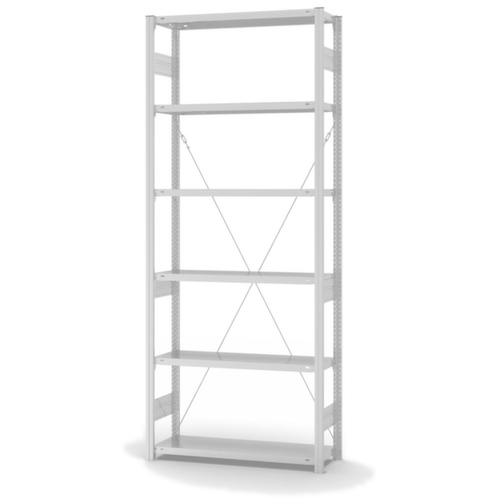 hofe System-Steckregal, Höhe x Breite x Tiefe 2500 x 1060 x 335 mm, 6 Böden