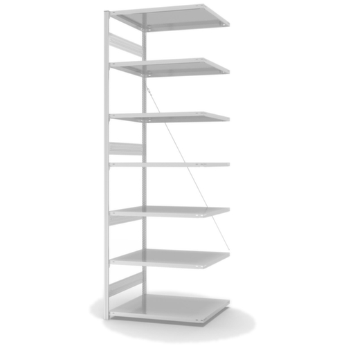 hofe System-Steckregal Anbaufeld, Höhe x Breite x Tiefe 3000 x 1010 x 835 mm, 7 Böden