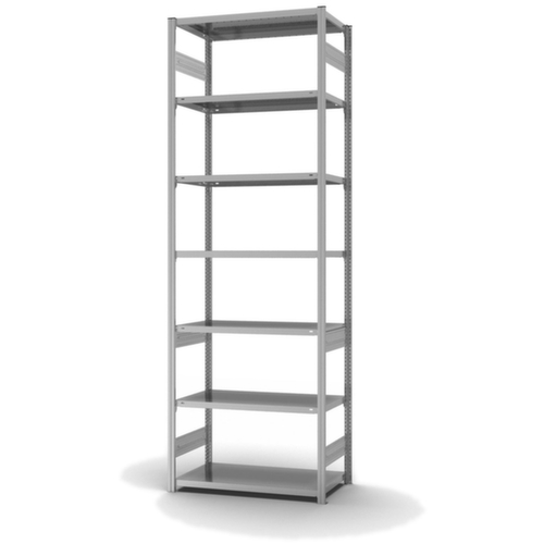 hofe Traversenregal in Standard Bauart, Höhe x Breite x Tiefe 3000 x 1060 x 535 mm, 7 Böden