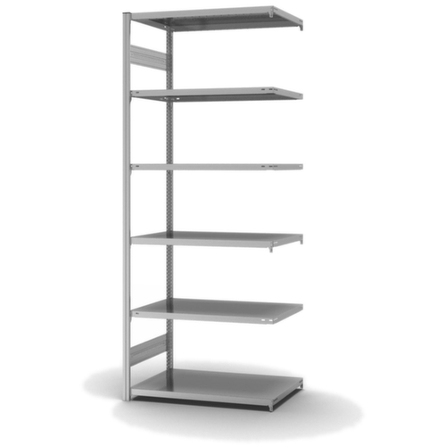 hofe Traversenregal in Standard Bauart, Höhe x Breite x Tiefe 2500 x 1010 x 635 mm, 6 Böden