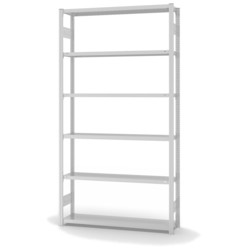 hofe Traversenregal in Standard Bauart, Höhe x Breite x Tiefe 2500 x 1360 x 335 mm, 6 Böden