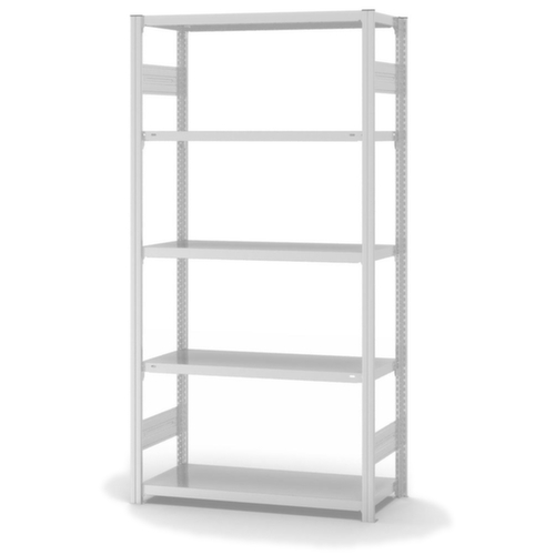 hofe Traversenregal in mittelschwerer Bauart, Höhe x Breite x Tiefe 2000 x 1060 x 435 mm, 5 Böden