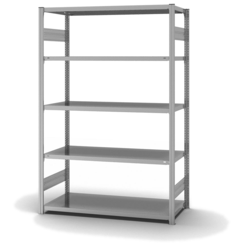 hofe Traversenregal in mittelschwerer Bauart, Höhe x Breite x Tiefe 2000 x 1360 x 635 mm, 5 Böden