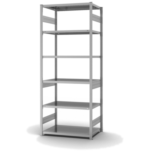 hofe Traversenregal in schwerer Bauart, Höhe x Breite x Tiefe 2500 x 1060 x 635 mm, 6 Böden